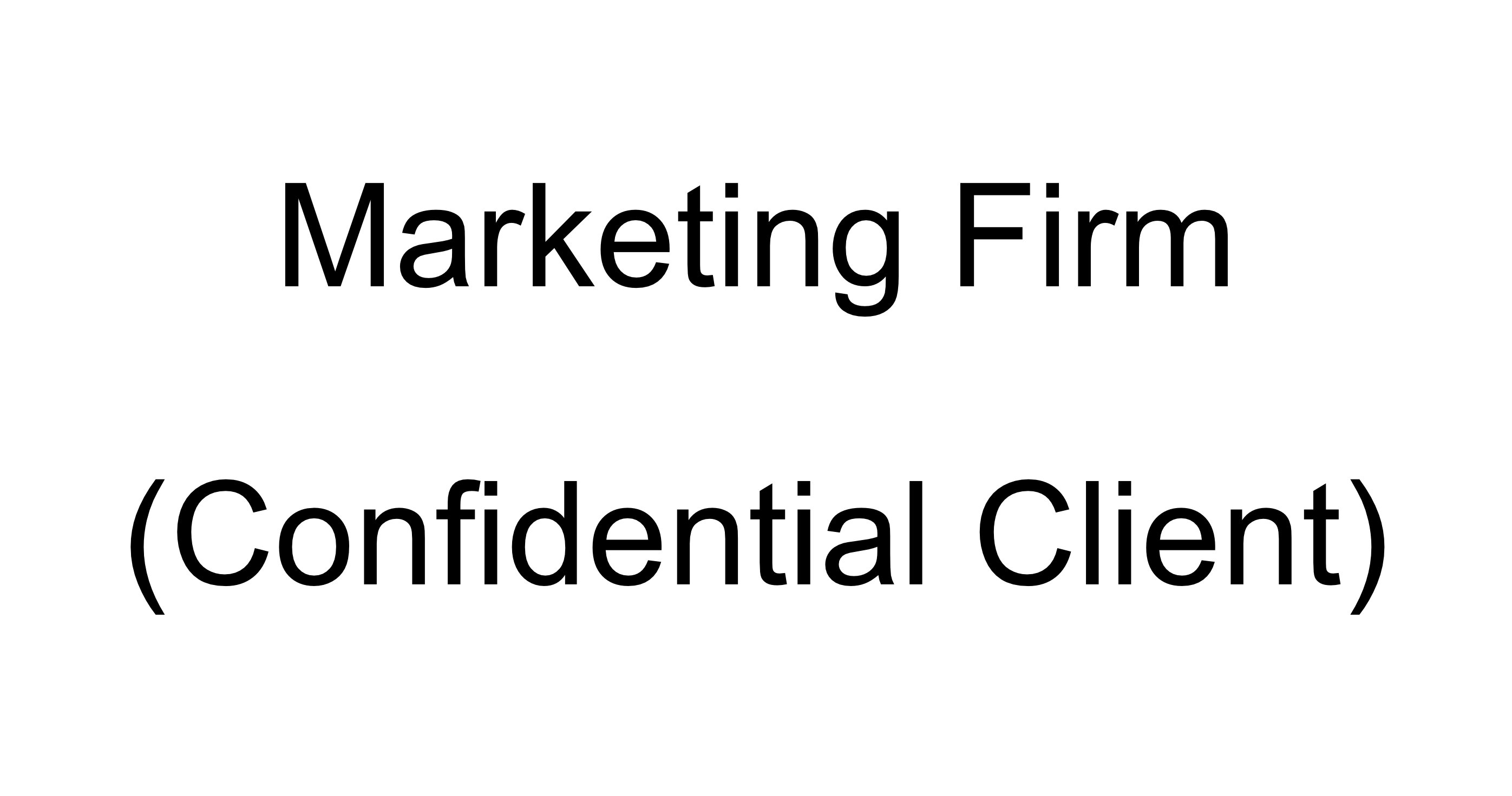 Marketing Firm [Confidential Client]