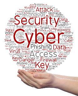 Image: Words on cybersecurity threats and prevention